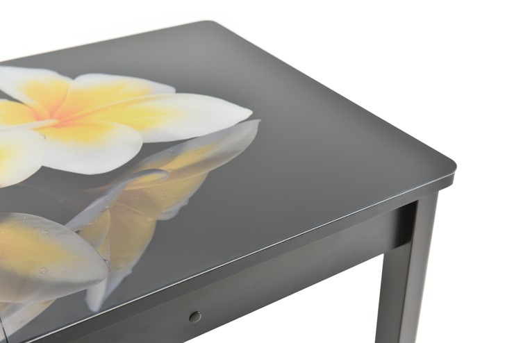 Кухонный раздвижной стол Гамбург исп. 1, ноги метал. крашеные №23 (Exclusive h041/белый) в Петрозаводске - изображение 10