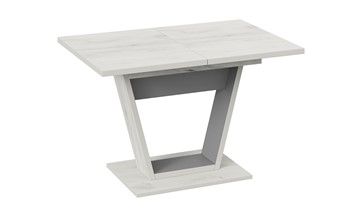 Кухонный раздвижной стол Гавана тип 1 (Дуб крафт белый/Серый графит) в Петрозаводске - предосмотр 2