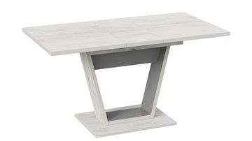 Кухонный раздвижной стол Гавана тип 1 (Дуб крафт белый/Серый графит) в Петрозаводске - предосмотр 3
