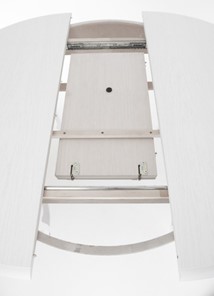 Раздвижной стол Кабриоль исп. Круг 1250, тон 2 Покраска + патина с прорисовкой (на столешнице) в Петрозаводске - предосмотр 5