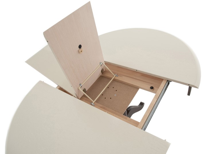 Кухонный раздвижной стол Леонардо-1 исп. Круг 820, тон 4 (Морилка/Эмаль) в Петрозаводске - изображение 6