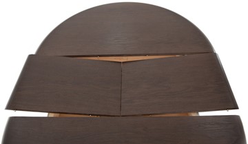 Кухонный раздвижной стол Леонардо-1 исп. Круг 900, тон 7 (Морилка/Эмаль) в Петрозаводске - предосмотр 5