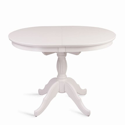 Кухонный раздвижной стол Лилия (белая эмаль) 78,5x82x110+35 в Петрозаводске - изображение
