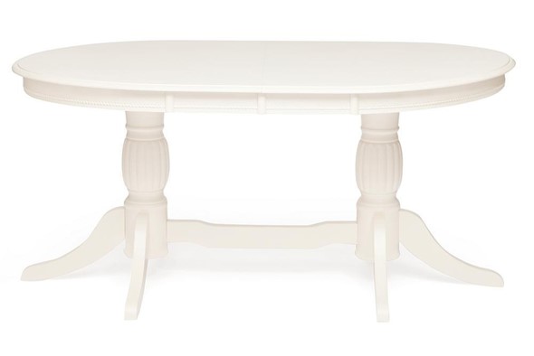 Раздвижной стол LORENZO (Лоренцо) 160+46x107x76, pure white (402) в Петрозаводске - изображение