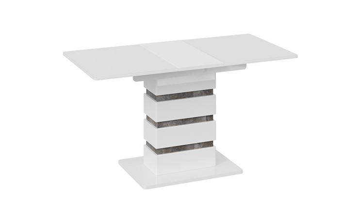 Кухонный раскладной стол Мадейра тип 1 (Белый глянец/Ателье темный) в Петрозаводске - изображение 3