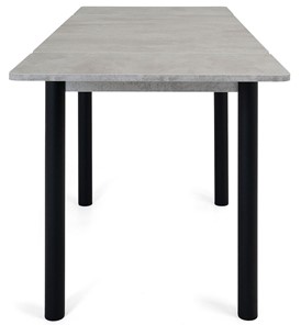 Раздвижной стол Милан-2 EVO, ноги черные, светлый цемент в Петрозаводске - предосмотр 1