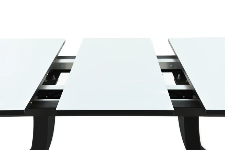 Кухонный стол раскладной Милан Стекло Opti (Белое) в Петрозаводске - изображение 12