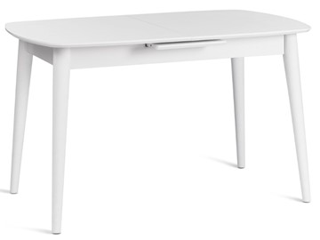Кухонный стол раздвижной RAMBO (mod. 1193) МДФ/пластик, 130+30х80х75, white (белый) арт.19489 в Петрозаводске