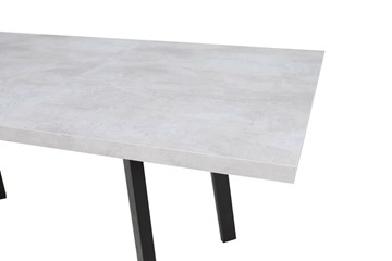 Кухонный стол раздвижной Робин, опоры прямые, цемент светлый в Петрозаводске - предосмотр 3