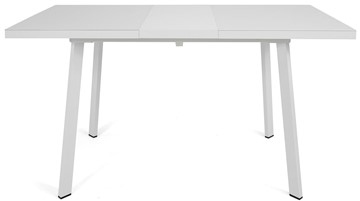 Раздвижной стол Сальвадор-1G (ноги белые, стекло cristal/белый цемент) в Петрозаводске - предосмотр 5