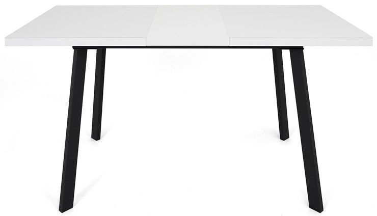 Кухонный стол раздвижной Сальвадор-2G (ноги черные, стекло cristal/белый цемент) в Петрозаводске - изображение 4