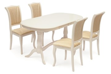 Кухонный стол раздвижной Siena ( SA-T6EX2L ) 150+35+35х80х75, ivory white (слоновая кость 2-5) арт.12490 в Петрозаводске - предосмотр 6