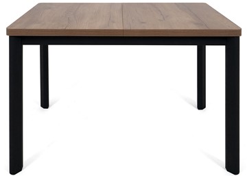 Кухонный стол раскладной Токио-1L (ноги металлические черные, дуб табако) в Петрозаводске - предосмотр 1