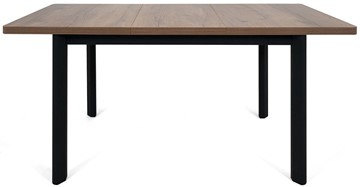 Кухонный стол раскладной Токио-1L (ноги металлические черные, дуб табако) в Петрозаводске - предосмотр 4
