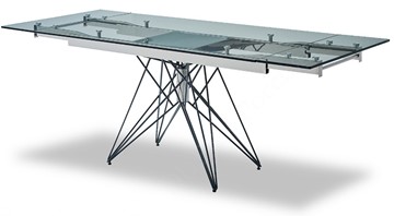 Кухонный раздвижной стол T-041 (140) прозрачный в Петрозаводске - предосмотр 3