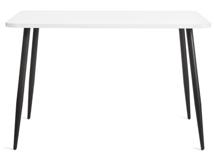 Стол на кухню PLUTO ЛДСП/металл, 120x80x77, Белый/Черный арт.19316 в Петрозаводске - изображение 2