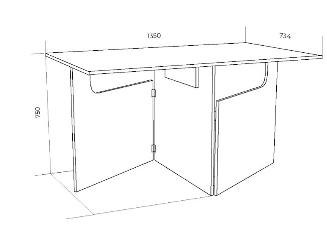 Кухонный стол раскладной ХИТ -СО-6, Дуб сонома в Петрозаводске - изображение 1