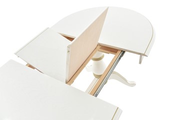 Кухонный раскладной стол Фабрицио-2 исп. Овал 1600, Тон 12 Покраска + патина с прорисовкой (на столешнице) в Петрозаводске - предосмотр 3