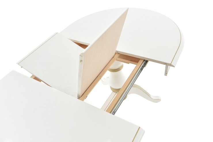 Кухонный раскладной стол Фабрицио-2 исп. Овал 1600, Тон 12 Покраска + патина с прорисовкой (на столешнице) в Петрозаводске - изображение 3