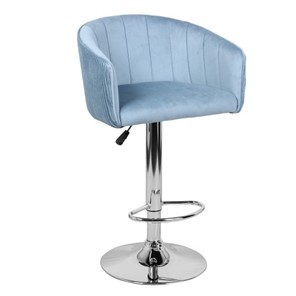 Барный стул Марк WX-2325 велюр голубой в Петрозаводске - предосмотр