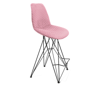 Полубарный стул SHT-ST29-С22 / SHT-S66-1 (розовый зефир/черный муар) в Петрозаводске