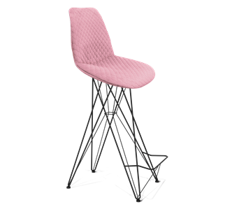Барный стул SHT-ST29-С22 / SHT-S66 (розовый зефир/черный муар) в Петрозаводске