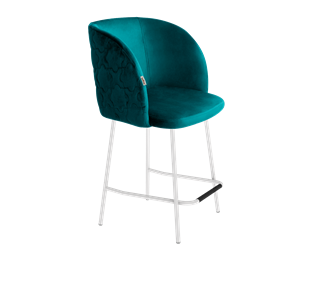 Полубарный стул SHT-ST33-1 / SHT-S29P-1 (альпийский бирюзовый/белый муар) в Петрозаводске