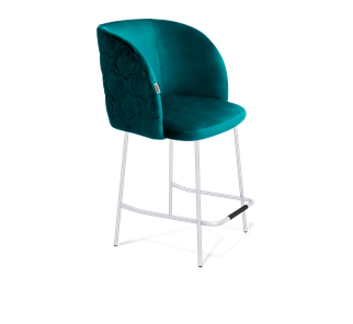 Полубарный стул SHT-ST33-1 / SHT-S29P-1 (альпийский бирюзовый/хром лак) в Петрозаводске