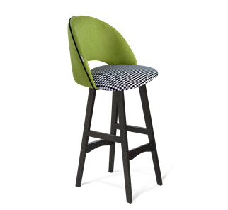 Барный стул SHT-ST34-3 / SHT-S65 (оливковый/гусиная лапка/венге) в Петрозаводске