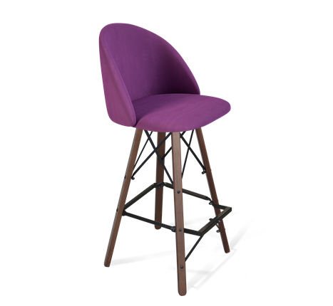 Барный стул SHT-ST35 / SHT-S80 (ягодное варенье/темный орех/черный) в Петрозаводске - изображение