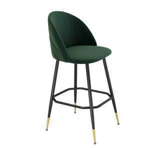 Барный стул SHT-ST35-2 / SHT-S148 (лиственно-зеленый/черный муар/золото) в Петрозаводске