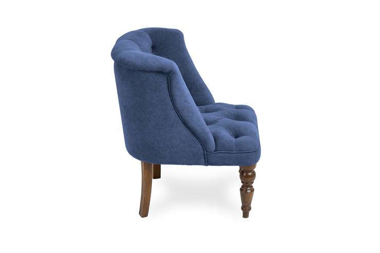 Кресло Бриджит синий ножки коричневые в Петрозаводске - изображение 2