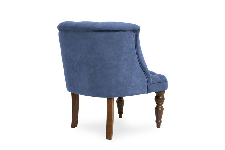 Кресло Бриджит синий ножки коричневые в Петрозаводске - изображение 3