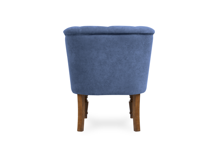 Кресло Бриджит синий ножки коричневые в Петрозаводске - изображение 5