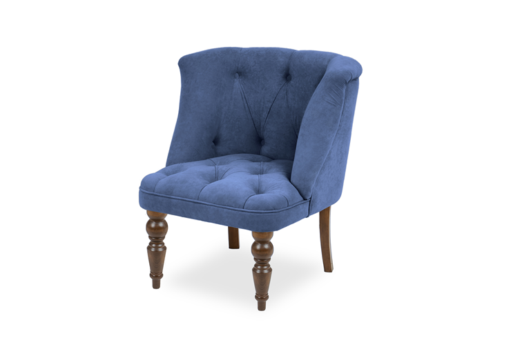Кресло Бриджит синий ножки коричневые в Петрозаводске - изображение 6