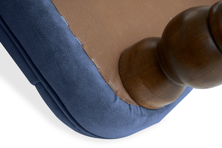 Кресло Бриджит синий ножки коричневые в Петрозаводске - изображение 7