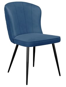 Мягкий стул 209, микровелюр B8 blue, ножки черные в Петрозаводске