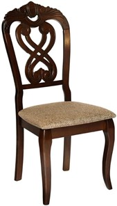 Обеденный стул Андромеда, дерево гевея 47х55х107 Cappuchino/ткань коричневая S 168-7 арт.19543 в Петрозаводске