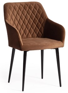 Обеденный стул BREMO (mod. 708) 58х55х83 коричневый barkhat 11/черный арт.19044 в Петрозаводске
