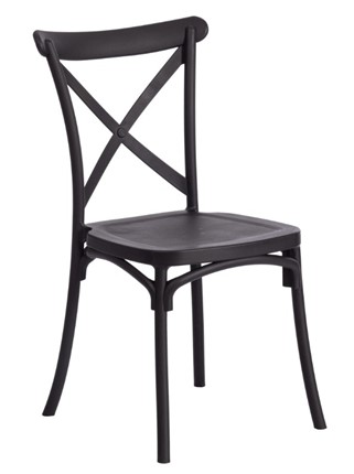 Обеденный стул CROSS (mod. PL24) 48х58х89 Black (черный) 05 арт.19693 в Петрозаводске - изображение