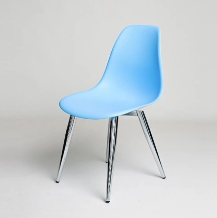 Обеденный стул DSL 110 Milan Chrom (голубой) в Петрозаводске - изображение