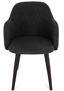 Кухонный стул Эспрессо-1, ноги черные круглые XXL (R38)/велюр T190 Горький шоколад в Петрозаводске - предосмотр 1