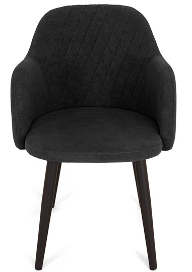 Кухонный стул Эспрессо-1, ноги черные круглые XXL (R38)/велюр T190 Горький шоколад в Петрозаводске - изображение 1