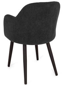 Кухонный стул Эспрессо-1, ноги черные круглые XXL (R38)/велюр T190 Горький шоколад в Петрозаводске - предосмотр 4
