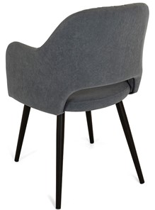 Кухонный стул Эспрессо-2, ноги черные круглые XL (R32)/велюр T177 Графит в Петрозаводске - предосмотр 4