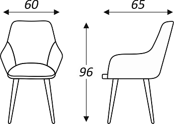 Обеденный стул Кампари (Светло-серый Т180/ноги черные) в Петрозаводске - предосмотр 7