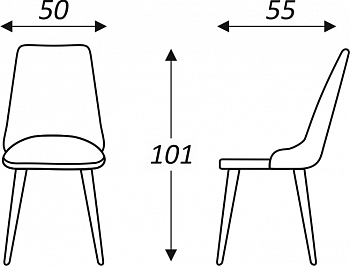 Обеденный стул Клэр (Жемчужный Т188/ноги белые) в Петрозаводске - предосмотр 6