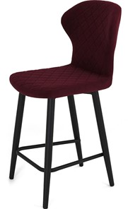 Кухонный стул Марио полубарный (Бордо Т175/ноги черные) в Петрозаводске - предосмотр