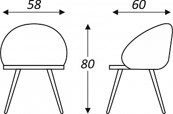 Обеденный стул Моне (Изумрудный Т189/ноги черные) в Петрозаводске - предосмотр 6