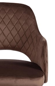 Обеденный стул VALKYRIA (mod. 711) 55х55х80 коричневый barkhat 12/черный арт.19001 в Петрозаводске - предосмотр 5